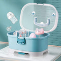Baby Bottle Drying Rack Storage, Large Nursing Bottle Storage Box Organizer with Cover, Portable Kitchen Cabinet Organizer, Durable Countertop Dryer