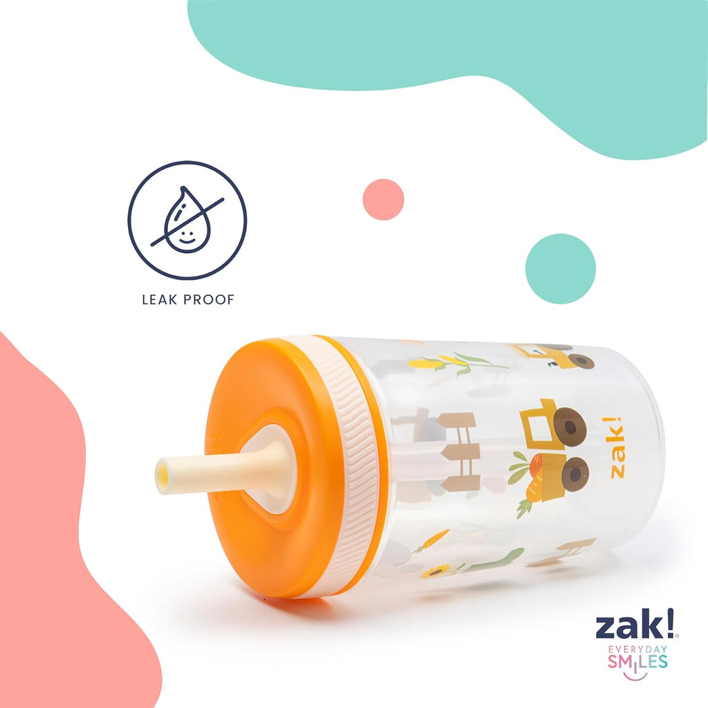 15Oz Cocomelon Kelso Tumbler Set, Leak-Proof Screw-On Lid with Straw Made of Durable Plastic and Silicone, Perfect Bundle for Kids