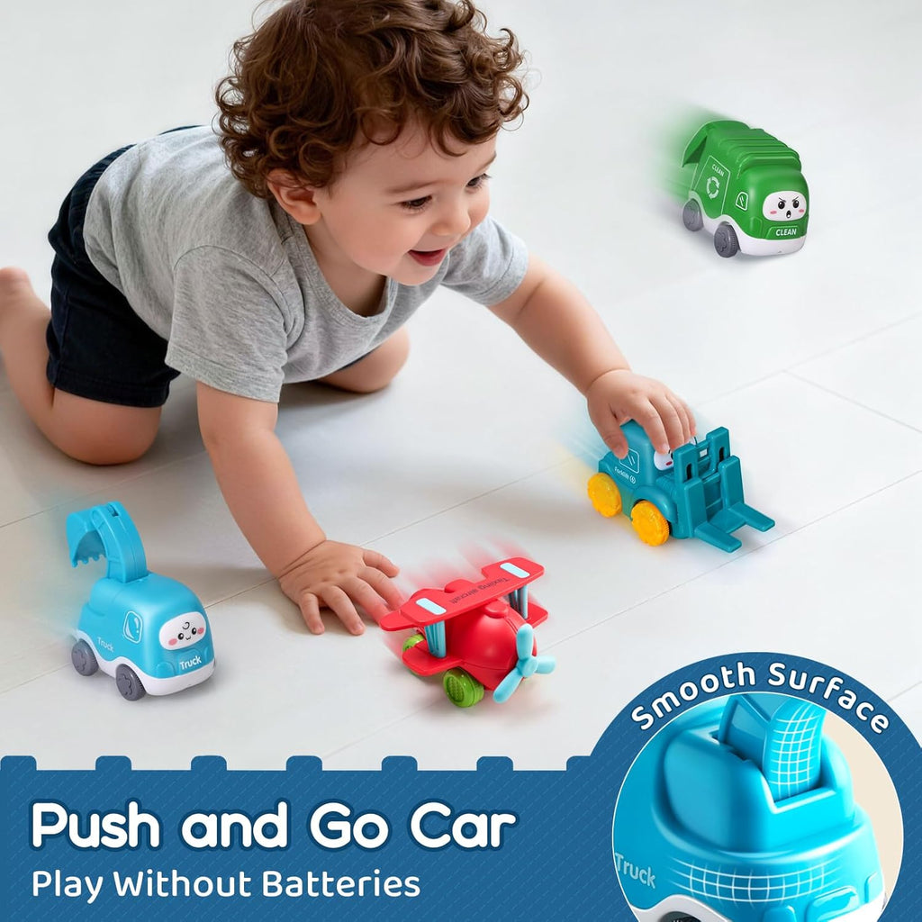 Big Cartoon Truck Car Toys for 1 Year Old Boy with Playmat/Storage Bag|Baby and Toddler Toys 12-18 Months & Age 1-2|1St Birthday Gift for Baby Toys 1 Year Old