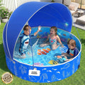 2026 Kiddie Pool with Canopy,Baby Swimming Pool for Toddler,Foldable Kiddie Pool with Shade,Portable Kids Pool for Backyard,Plastic Kiddie Pool with Sun Shade,Pop up Baby Pool for Beach-51''
