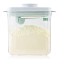 Formula Container to Go- 1700Ml Pop Top Milk Powder Container, Bpa-Free Airtight Formula Dispenser with Scoop and Scraper, 21OZ, 1.32LB, 600G, Clear