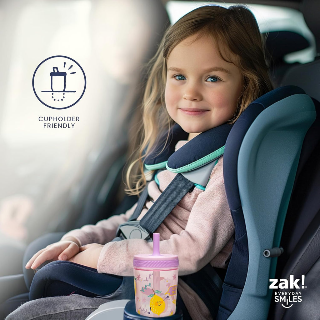 15Oz Cocomelon Kelso Tumbler Set, Leak-Proof Screw-On Lid with Straw Made of Durable Plastic and Silicone, Perfect Bundle for Kids