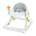 Trend Activity Walker with Removeable Toy Bar, Multi-Directional Front Wheels, Tray, Adjustable Height and Flat Fold Frame for Storage, Ages 6 Months +, Zoo-Ometry White